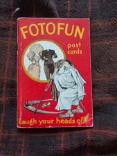 VINTAGE 1935 FOTOFUN POSTCARDS BOOK