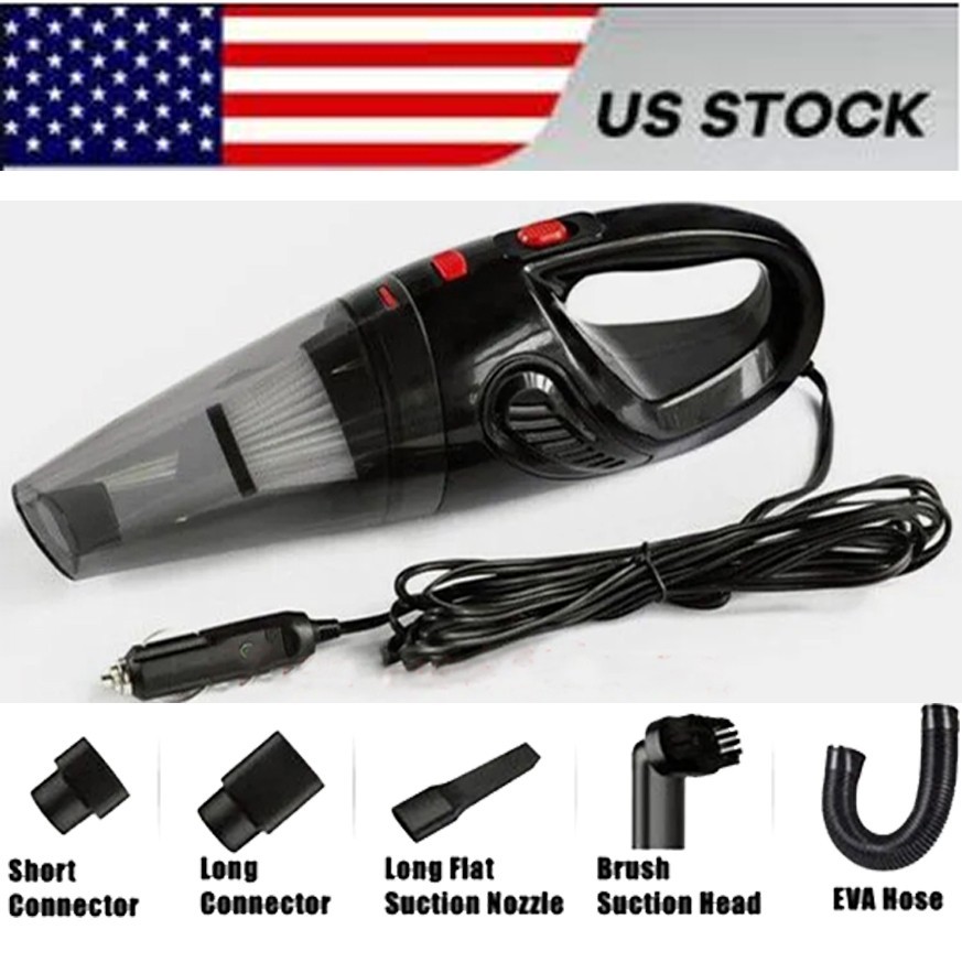 Potente Aspiradora de Mano para Carro Auto Wet&Dry Portable Car Vacuum Cleaner
