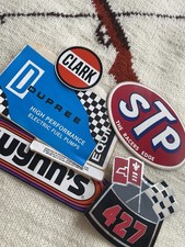 Vintage Racing Decals Stickers Lot Fender Vinyl Short Track Stock Car 60s 70s