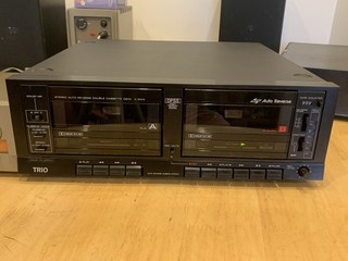 TRIO ( Kenwood ) X 3WX Cassette Deck Dolby B C. Twin Deck with Auto Reverse