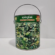 400 Piece Springbok Puzzle Presenting Green Paint Can Vintage Complete And New