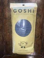 GOSHI Exfoliating Shower Towel - Rip-Resistant Washcloth for Grey 