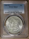 $1 1885-O Morgan Silver Dollar PCGS MS63 New Orleans Mint * AvenueCoin