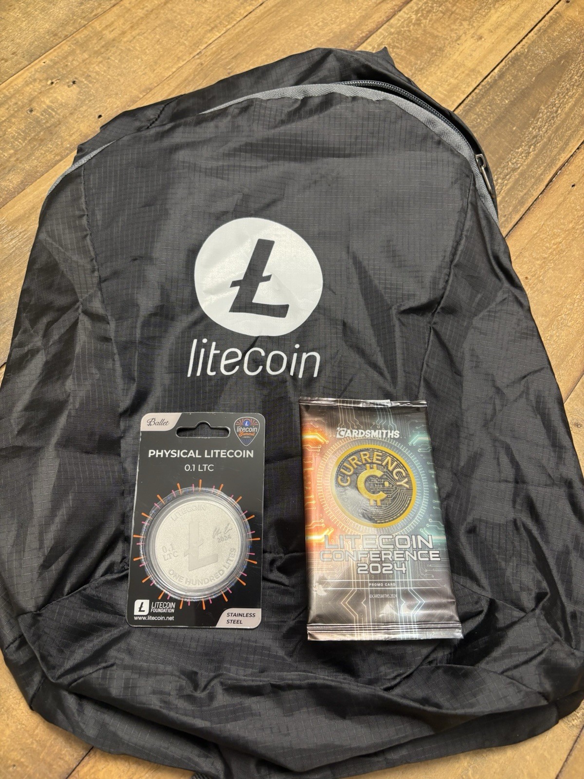 Litecoin Summit 2024 Swag Collection 0.1 LTC Genesis Coin & Cardsmiths Unopened