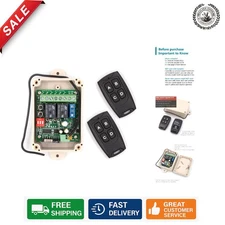 Advanced 2-Channel Wireless Relay Switch Kit with Secure Rolling Code Technology