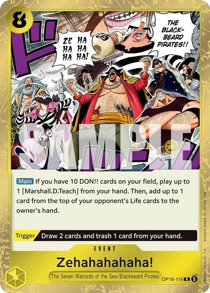 ワンピース カードゲーム PSA10 OP16 ZEHAHAHAHAHA! ALTERNATE ART 25+ Zehahahahaha! OP16-116 The Time of Battle for sale | Updated