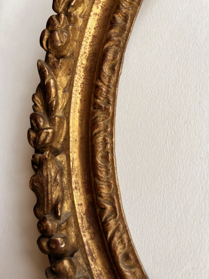 CADRE EN BOIS SCULPTE DORE EPOQUE XVIII SIECLE 18TH CARVED WOOD GILT FRAME - Photo 4/4