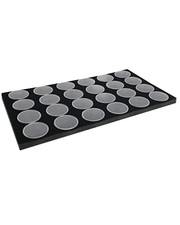Novel Box Gem Jars 24 Large Size Black Tray Foam 14.5X7.8X0.75 Jewelry Display