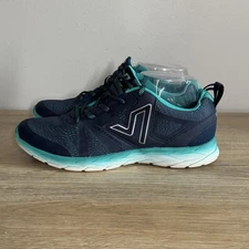 Vionic 335Miles Womens Sneakers Size 8 Navy Teal Athletic Running Shoes Casual
