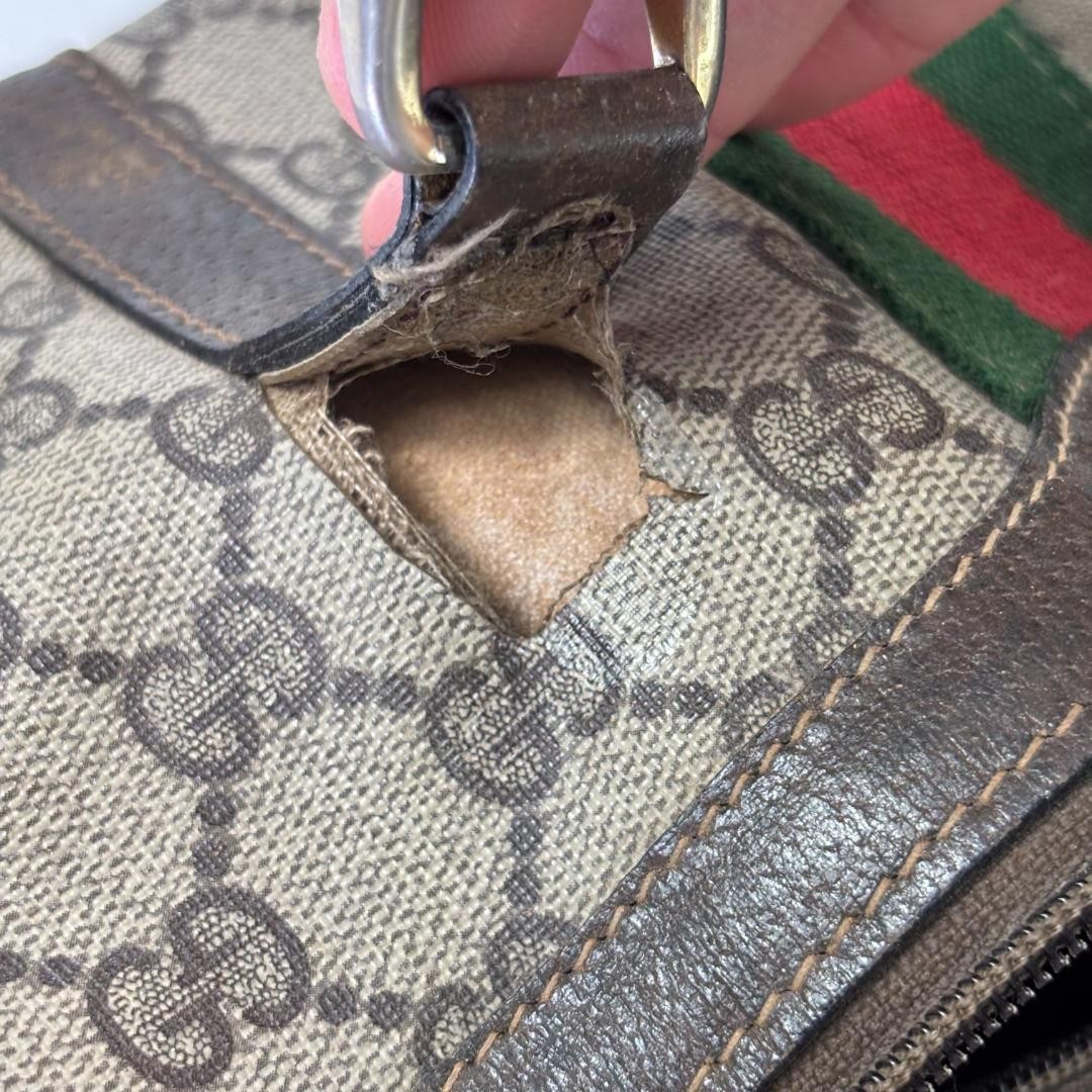 GUCCI  Old  GG Pattern Boston Bag — image 18