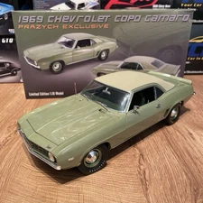 ACME 1/18 1969 Chevrolet COPO Camaro Prazych Exclusive TAN TOP ! RARE ! 