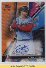 2021 Topps Finest Orange Wave Refractor 4/25 Ryan Jeffers #FA-RJ Auto READ j6a