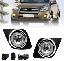 Fog Lights Compatible With RAV4 2009-2012, 1 Pair Front Bumper Lights with Bezel