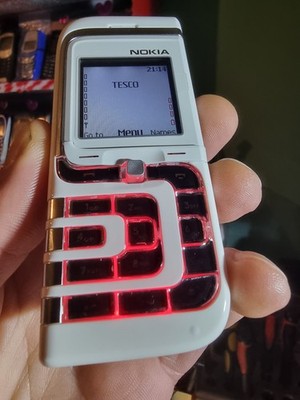 Super Rare Nokia 7260 Mobile Phone Unlocked Very Rare Retro White