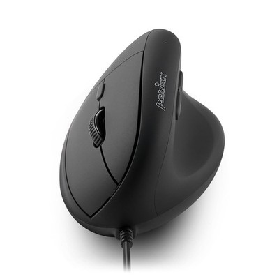 PERIMICE508II Wired Vertical Ergonomic Mouse 6 Buttons Adjustable DPI Black