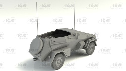 ICM 35110 - 1/35 - Sd.Kfz. 247 Ausf.B, German Command Armoured Vehicle - Picture 10 of 12