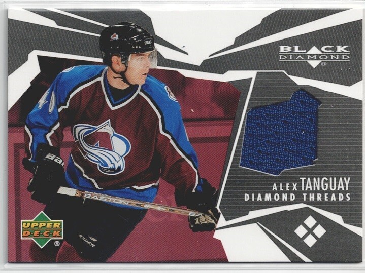 2003-04 UD Black Diamond Alex Tanguay Game Worn Threads Jersey #DT-AT
