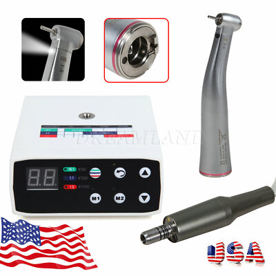 Dental Electric LED Brushless Micro Motor 1:5 Increasing Fiber Handpiece