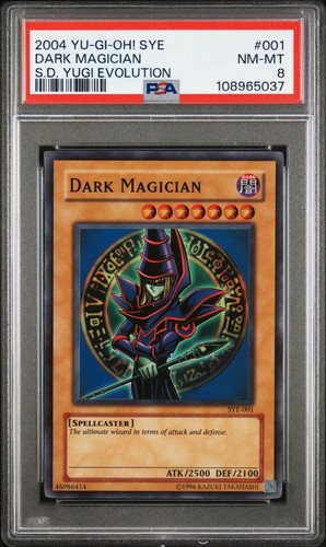 Dunkler Magier * PSA NM-MINT 8 * SYE-001 *Super Rare* 2004 *Vintage* Yugioh