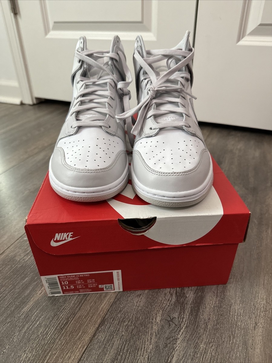 Nike Dunk High Retro White Vast Grey (2021) DD1399-100 | eBay