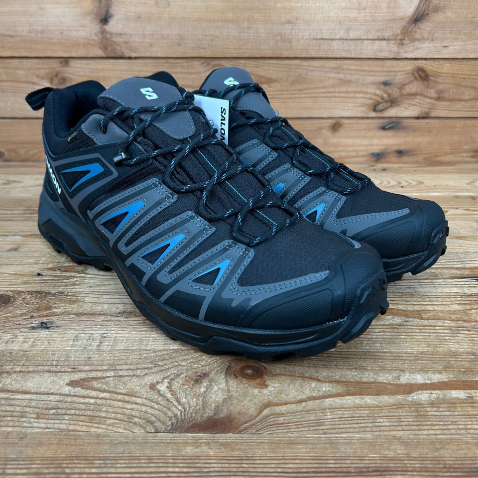 Salomon Trainers Mens UK 11.5 X Ultra Pioneer GTX Black Waterproof Hiking Shoes - Image 3 of 4