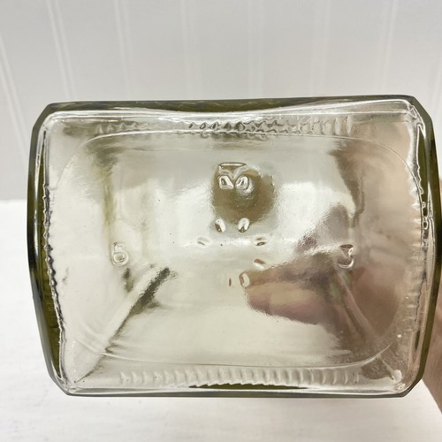Vtg Clear Glass Decanter With Stopper Liquor Bottle Whisky Empty 1800 - Picture 6 of 10