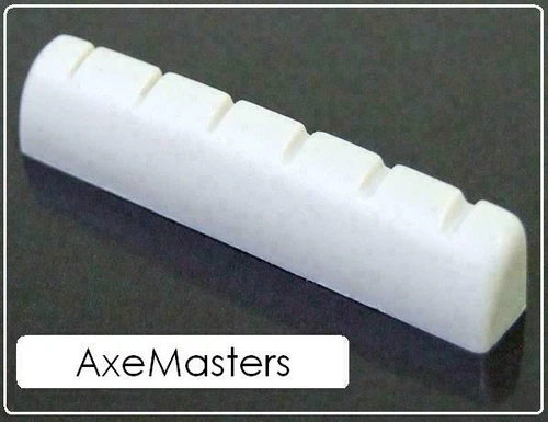 AxeMasters 1 9/16" / 40mm Slotted BONE NUT made for Vintage GIBSON Guitar 