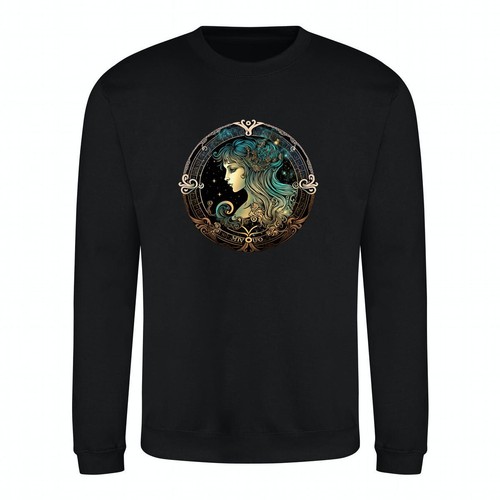 Sweatshirt Star Sign Virgo Horoscope Astrology Zodiac Art Unisex Sweater Jumper - Picture 2 of 37