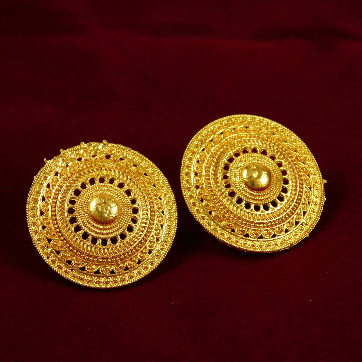 Update more than 194 big stud earrings indian best