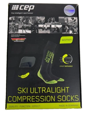 Sport  Skifahren Damen CEP SKI ULTRALIGHT COMPRESSION SOCKS Gr.:II - Bild 1 von 4