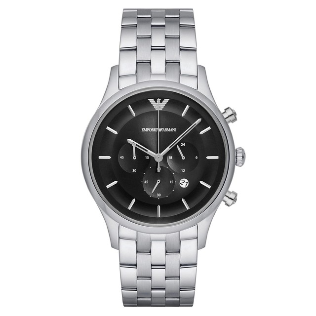 Emporio Armani Ar11017 Black Chronograph 43mm Stainless Steel Mens