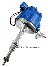 SBF Ford Small Block 260 289 302 HEI Ignition Blue Cap Distributor w/ 65K Coil
