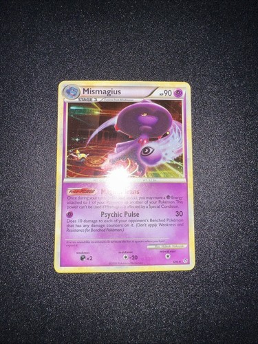 Pokémon TCG Mismagius 5/95 HGSS Unleashed Holo Rare NM/VLP