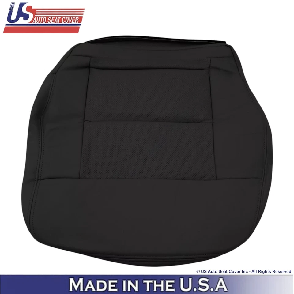 Mercedes-Benz Clase E E350 E550 2010-2016 cuero cubierta inferior del asiento del conductor negro Foto 3 de 4