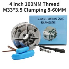 4-Jaw Self-Centering Chuck For Wood Lathe High Precision Woodworking Chuck