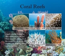 Grenadines 2020 - Coral Reefs - Sheet of 4 Stamps - Scott #3037 - MNH