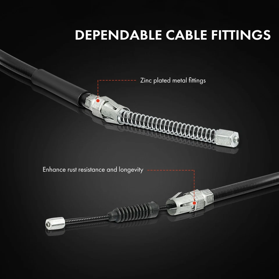 Задний левый и правый трос стояночного тормоза для Cadillac DeVille 00-04 Seville 98-03 - Изображение 4 из 4