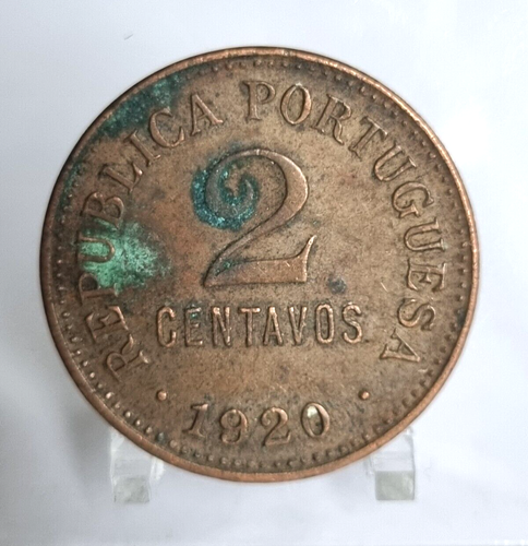 Portugal 2 Centavos 1920 Bronze KM 568 - Picture 1 of 2