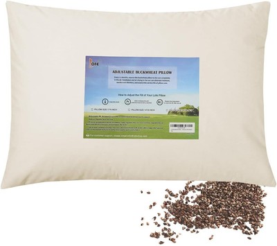 Organic Buckwheat Pillow for Sleeping - 16''x22''