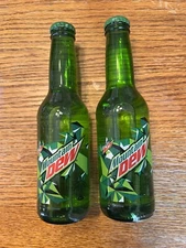 Mountain Dew Qty (2) Kurdish Full Glass Bottles 250 ml “real sugar” **READ**