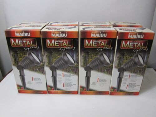 Malibu Brightscapes Landscape Lighting Floodlight Black CL507 - Lot of 4