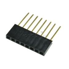 10pcs 2.54mm Pitch 8 Pin Single Row Stackable Shield Female Header for Arduino