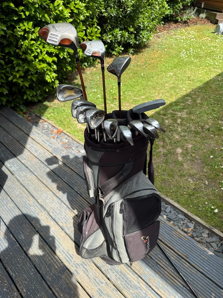 STARTER SET OF MENS SLAZENGER & HIPPO GOLF CLUBS IN A BAG. FREE POST - Image 2 of 4