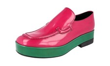 PRADA Leather Platform Loafer Dress Shoes - 2DG117 Pink Green -  US 11 EU 44