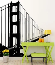 San Francisco Golden Gate Bridge Wall Decal. #782