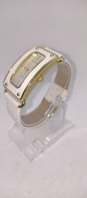 Rumours Watch Women Ladies Girls While color Leather Strap