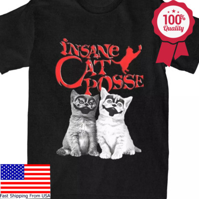 FUNNY CAT Insane Clown Posse black T-shirt Unisex S to 5XL