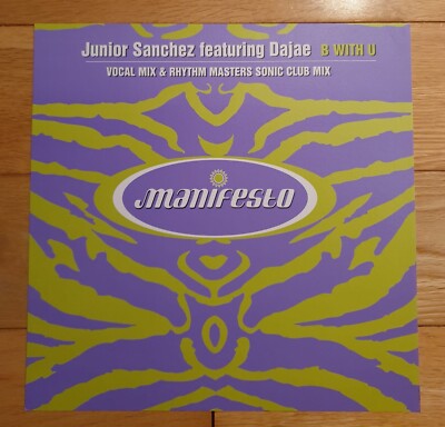 Junior Sanchez Feat Dajae Promo Poster On Manifesto Label Ultra Rare 