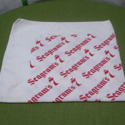 SEAGRAM'S beat-up bandana Blended Canadian Whisky doo-rag Crown logo