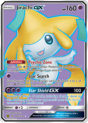 Jirachi GX 79a/236 - Unified Minds - Alt Art Promo Pokemon